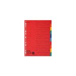 Intercalaires A4+ 10 Positions En Carte Recyclée - Couleurs Assorties - X 20 - Falken
