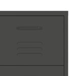 vidaXL Armoire à tiroirs Anthracite 80x35x101 5 cm Acier