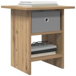vidaXL Table de chevet Chêne artisanal 41 x 40 x 45 cm