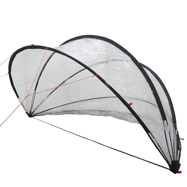 vidaXL Dôme de piscine Transparent 336 x 322 x 160 cm PVC