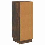 vidaXL Buffet Chêne fumé 33 x 34 5 x 87 cm Bois d'ingénierie