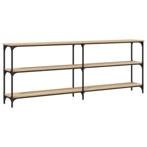 vidaXL Table console Chêne Sonoma 200 x 29 x 75 cm Bois d'ingénierie