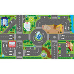 Kids globe tapis de circulation avec feux led pour enfants 72x120 cm