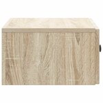 vidaXL Cabinet de chevet mural 2 Pièces Chêne Sonoma 49 x 34 5 x 20 cm