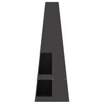vidaXL Brasero avec espace de rangement à bûches  noir  35 x 35 x 100 cm  en acier
