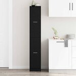 vidaXL Cabinet de Pharmacie Chêne noir 30 x 41 x 174.5 cm