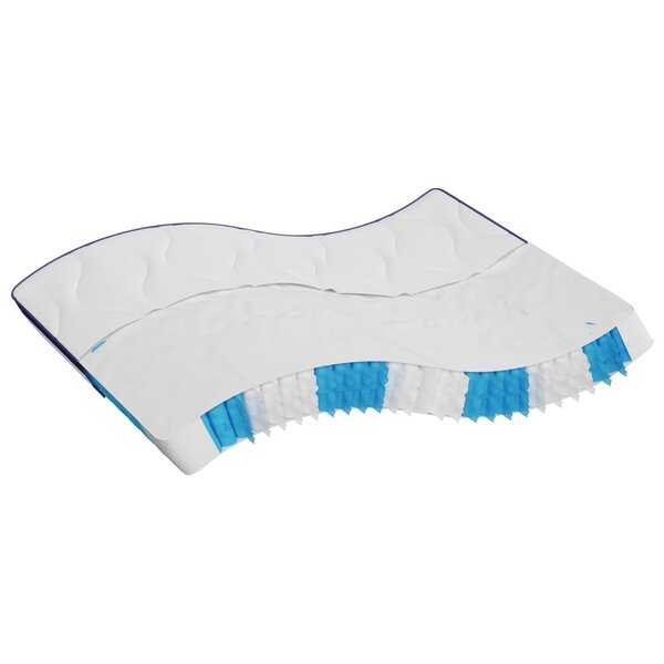 vidaXL Matelas à ressorts ensachés dureté moyenne 200x200 cm