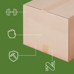 Pack and Move - Lot 60 cartons déménagement seconde main - 57 x 39 x 34 cm - Cartons réemployés - Seconde vie - 3 adhésifs offerts