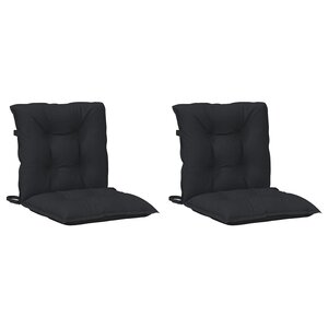 vidaXL Ensemble de coussins pour chaise à dossier bas 2 Pièces