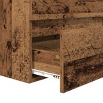 vidaXL Ensemble de mobilier de salle de bain 3 Pièces Vieux bois