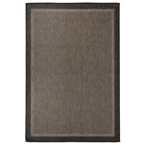 vidaXL Tapis à tissage plat d'extérieur 160x230 cm Marron foncé