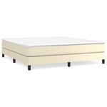 vidaXL Cadre de lit crème 180x200 cm similicuir