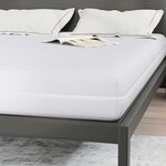 vidaXL Matelas Blanc 140 x 200 cm Polyester