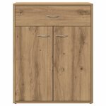 vidaXL Buffet chêne artisanal 60x30x75 cm bois d'ingénierie