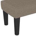 vidaXL Banc Taupe 100x30x30 cm Tissu