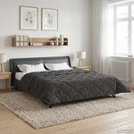 vidaXL Couette d'été 240 x 260 cm Été Anthracite Respirant