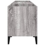 vidaXL Armoire à disques sonoma gris 121x38x48 cm bois d'ingénierie