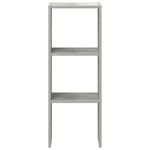 vidaXL Bibliothèque empilable gris béton 30x30x80 cm bois d'ingénierie
