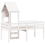 vidaXL Lit haut sans matelas blanc 90x190 cm bois de pin massif