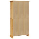 vidaXL Bibliothèque 4 niveaux Gamme Corona Pin mexicain 80x29x150 cm