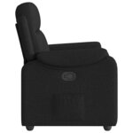 vidaXL Fauteuil inclinable Noir Tissu