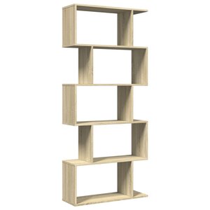 vidaXL Étagère séparatrice de pièce 5 niveaux chêne sonoma 70x24x161cm