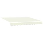 vidaXL Auvent rétractable électrique Crème 3 x 2 5 m