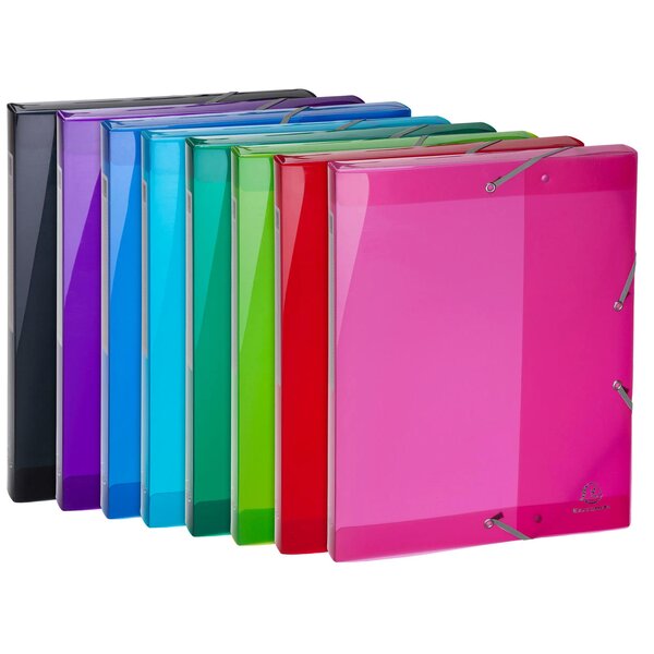 Boite De Classement En Polypropylène Dos 25mm Iderama Pp - A4 - Couleurs Assorties - X 8 - Exacompta