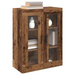 vidaXL Armoires Murailles 2 Pièces Bois ancien 69 5 x 34 x 90 cm