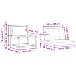 vidaXL Ensemble de canapés d'extérieur 3 pc Naturel et gris clair