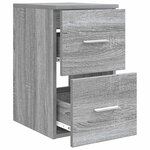 vidaXL Meuble de Salle de Bain In-between Sonoma gris 30 x 41 x 50 cm