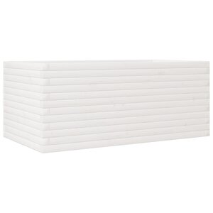 vidaXL Jardinière blanc 110x60x45 5 cm bois de pin massif