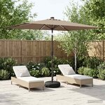 vidaXL Parasol de jardin avec lumières LED et base 200 x 300 cm