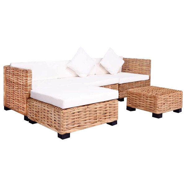 vidaXL Ensemble de canapés 14 Pièces Rotin naturel