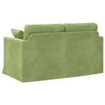 vidaXL Canapé Vert clair 138 x 78 x 80 cm Velours