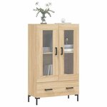 vidaXL Buffet haut chêne sonoma 69 5x31x115 cm bois d'ingénierie