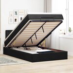 vidaXL Lit ottoman avec matelas noir 120x190 cm velours