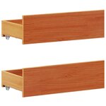 vidaXL Cadre de lit sans matelas avec tête de lit 180x200 cm bois pin