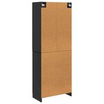vidaXL Ensemble de Meubles 2 Pièces Noir Bois d'ingénierie