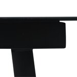 vidaXL Ensemble à manger de jardin 7 Pièces Noir Rotin PVC