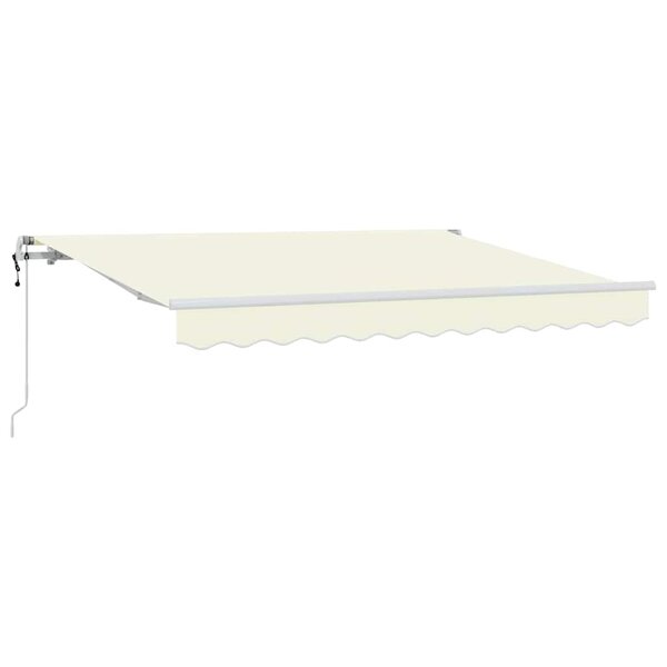 vidaXL Auvent Rétractable Crème 300 x 200 cm tissu