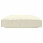 vidaXL Coussin pour assise de palette Crème 80 x 80 x 12 cm