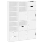 vidaXL Armoires latérales 6 Pièces ODDA blanc 40x24x79 cm bois massif pin