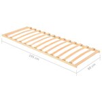 vidaXL Sommier à lattes sans matelas avec 13 lattes 80x200 cm