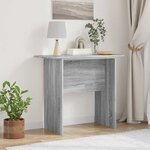 vidaXL Table console Gris Sonoma 93 x 40 x 75 cm Bois d'ingénierie