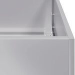 vidaXL Jardinière 100x100x30 cm acier galvanisé