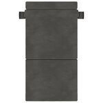 vidaXL Canapé-lit pliable Gris foncé 100 x 80 x 60 cm Tissu