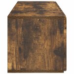 vidaXL Meuble TV mural Chêne fumé 78 5 x 31 x 30 cm Bois d'ingénierie