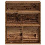 vidaXL Bibliothèque vieux bois 60x30x71 5 cm bois d'ingénierie