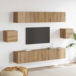 vidaXL Ensemble meuble TV 6 Pièces Artisan ancien 80 x 30 x 30 cm